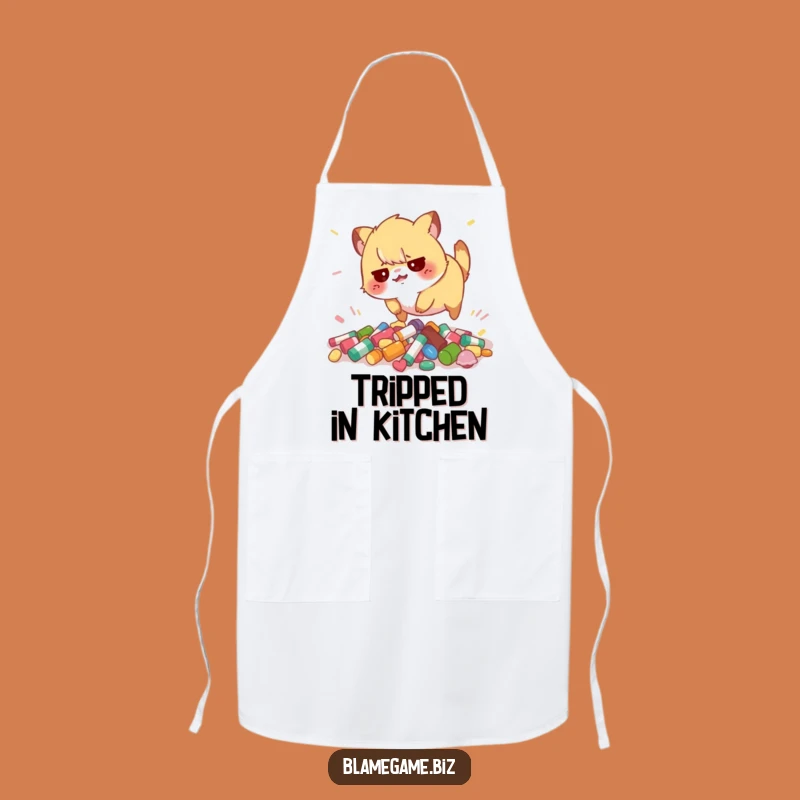 Funny Tripping Animal Apron: Colorful Kitchen Clumsiness, Perfect Funny Gift