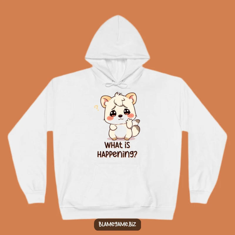 Cozy Funny Confused Animal Hoodie: Puzzled Comfort, Ultimate Funny Gift