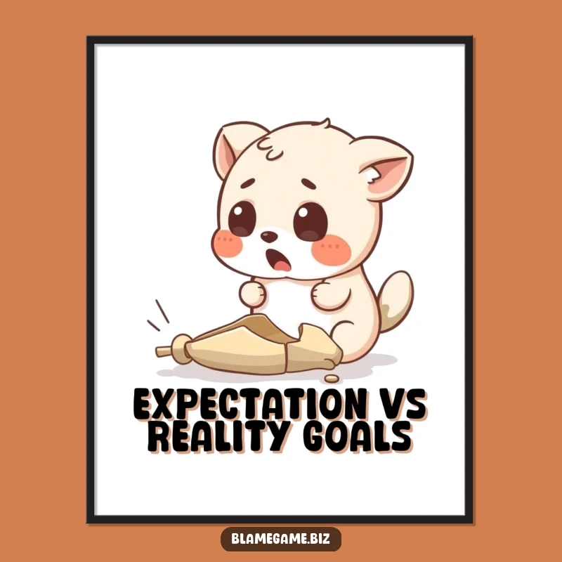 Surprised Animal Tiny Object: Funny Free Printable Wall Art Decor, Absurdity Downloadable Art