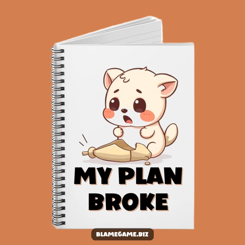 Funny Surprised Animal Notebook: Tiny Broken Object Journal, Perfect Funny Gift