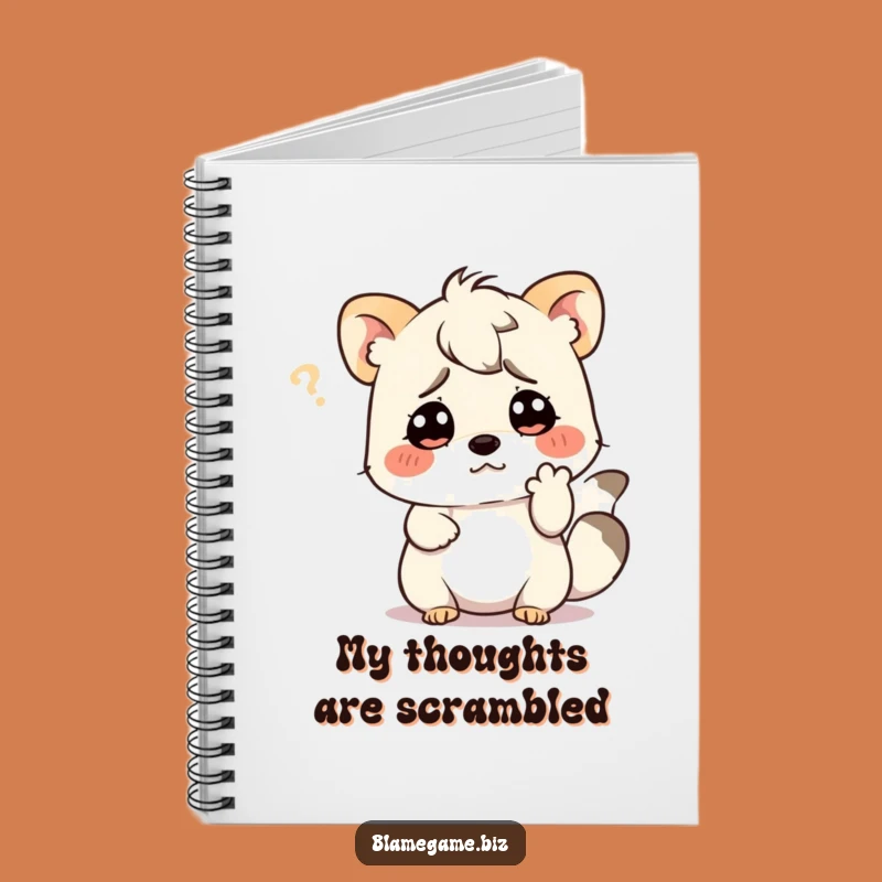 Funny Confused Animal Notebook: Puzzled Journal, Perfect Funny Gift