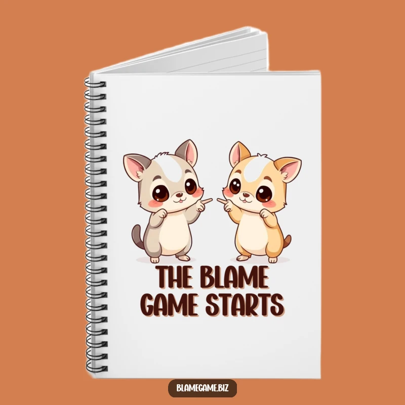 Funny Blame Game Notebook: Accusing Animals Journal, Perfect for Notes, Funny Gift